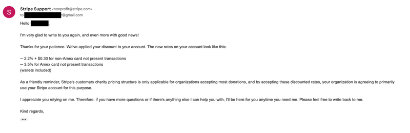 Email from Stripe