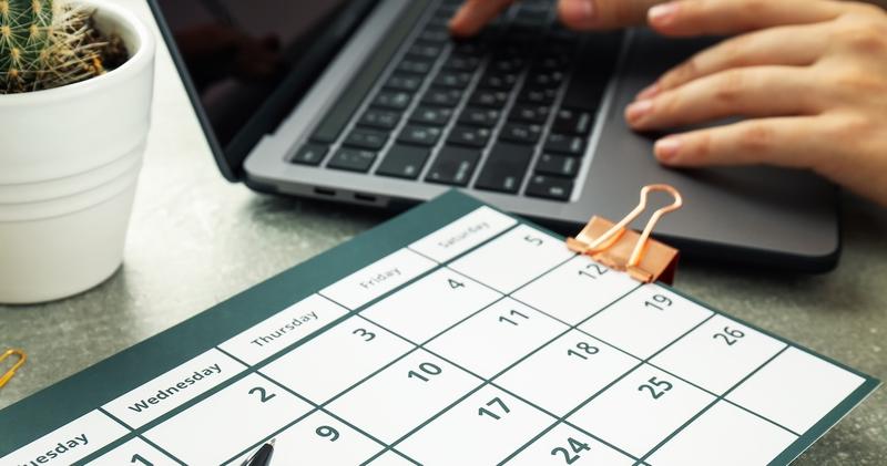 Calendar management screen in Big Nest
