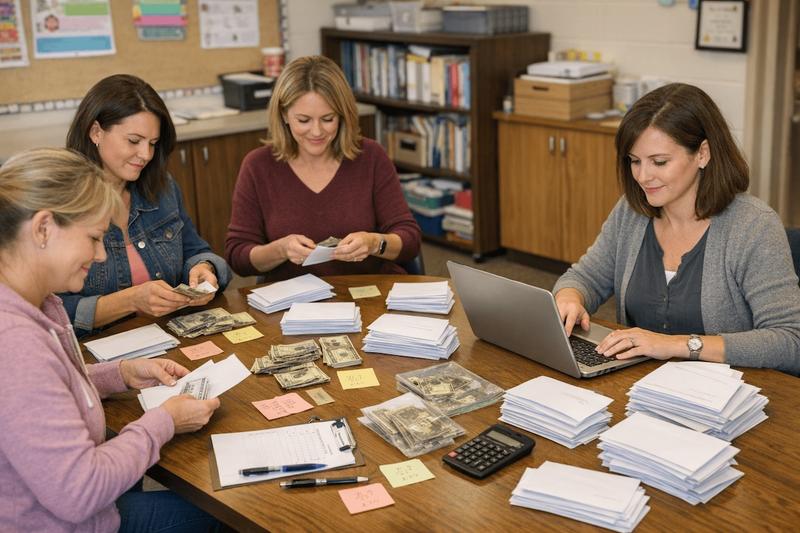 Moms counting cash
