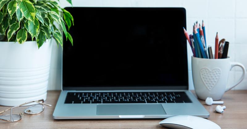 Laptop ready for a parent-group Google Workspace setup