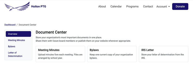 Big Nest document center showing connected activities and records